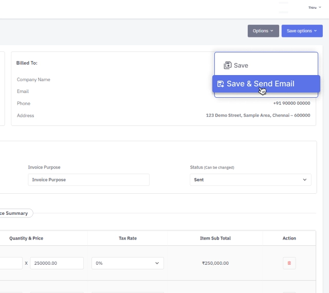 Choose Email or WhatsApp