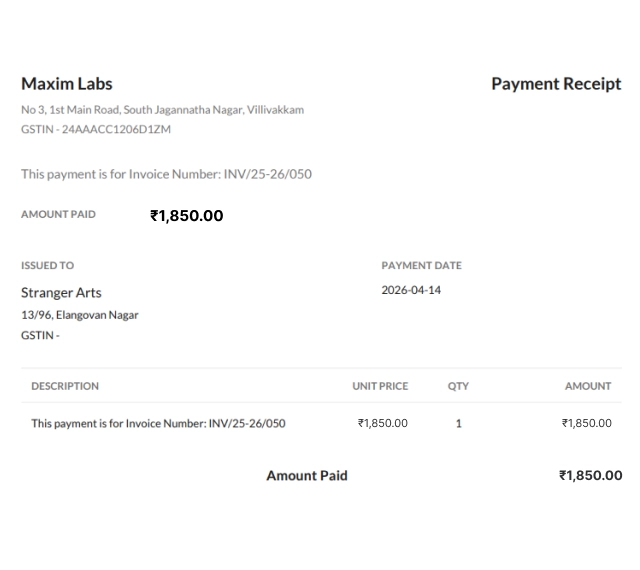 Reminders and receipts stay connected