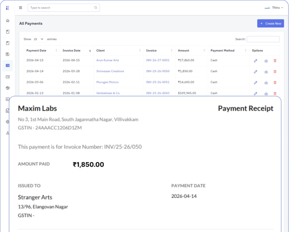 Payment tracking workflow