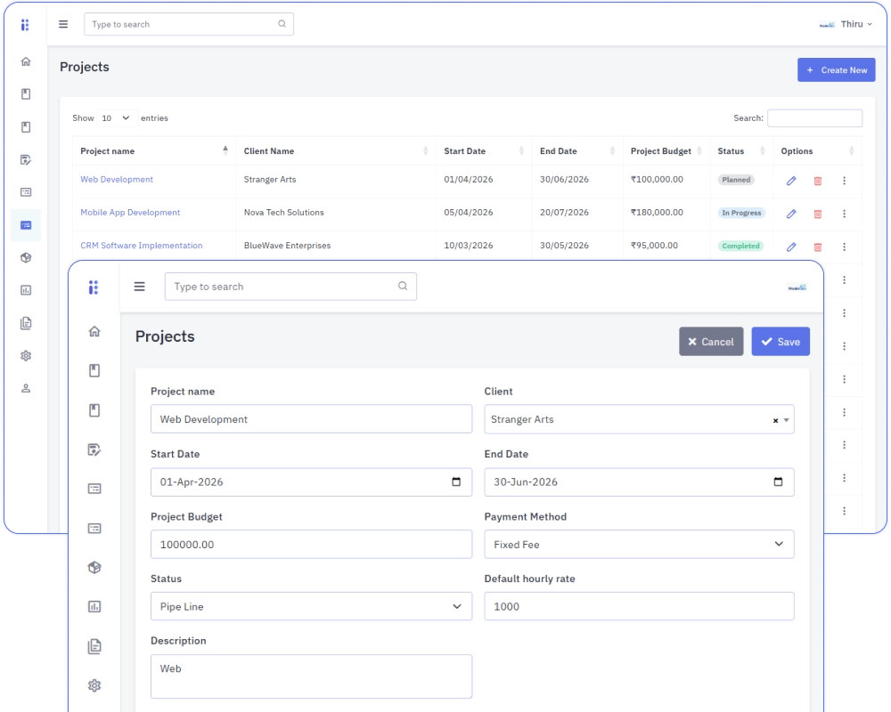 Status visibility across projects